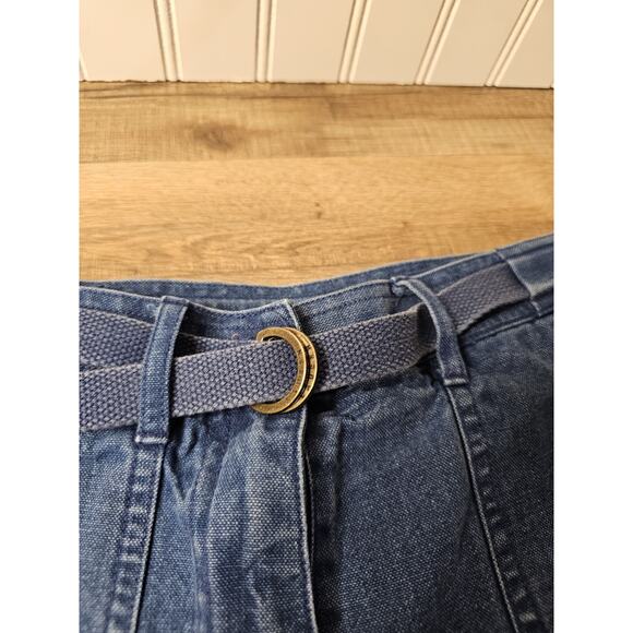 Lauren Ralph Lauren High Waisted Vintage Denim Jean Shorts Size 2P Cargo Preppy - Picture 2 of 8